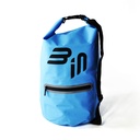 B-in Dry Bag Adventure | 15 l | Wasserdichter Seesack mit Traggurt & Aussentasche | Blau