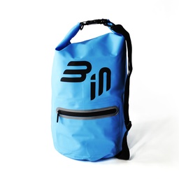 [A10251] B-in Dry Bag Adventure | 15 l | Wasserdichter Seesack mit Traggurt & Aussentasche | Blau